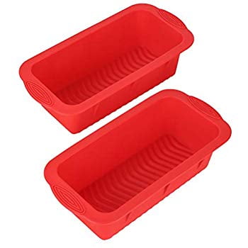 1-10x Silicone Rectangle Toast Bread Cake Mold Loaf Pan Pastry Baking Non-Stick 