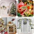 thumbnail image 5 of Dalrosia 12PCS Christmas Bows Decoration 6.3 Inch Large Christmas Wreath Bows Red Green Xmas Tree Bows Christmas Glitter Dot Bows Ribbons Ornaments for Garland Wedding Home Holiday Party, 5 of 5