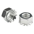 thumbnail image 1 of #6-32 Keps Nuts with External Tooth Washer K-Lock Keps Nuts 304 Stainless Steel Kep Lock Nut 100Pcs-Pack, 1 of 5