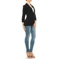 thumbnail image 6 of Women's Versatile Blazer for Work Casual Wear Ruched SleevesSingle Button, 6 of 8