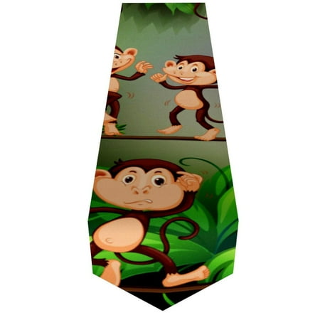 

OWNTA Monkey Animal Pattern Elegant Polyester Table Runner Perfect for Your Tables - Dining Table Decoration