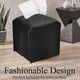 thumbnail image 4 of Tissue Box Cover Holder Square Pu Leather Facial Tissue Box -black, 4 of 4