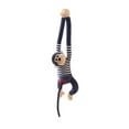 thumbnail image 2 of EUBUY Gibbon Plush Toy Simulation Hanging Gibbon Doll Stuffed Cotton Long Arm Monkey Animal Doll Toy Paste Hands Soft Home Decoration Gifts for Children Dark Blue 29.52", 2 of 10
