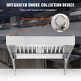 thumbnail image 5 of KFFKFF 4FT Stainless Steel Exhaust Hood for Commercial Use, Suitable for Food Trucks and Concession Trailers, Features 2 Removable U-shaped Grease Filters, Durable and Resists Corrosion, 5 of 9