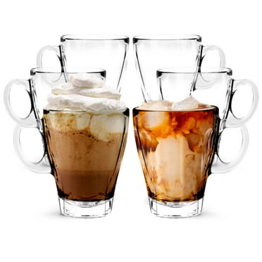 Glass Americano Coffee Cup - 12oz - Set of 6