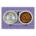 thumbnail image 1 of Saying Pet Mat for Food and Water, Brush Calligraphy Make a Wish Words Uplifting Composition on Violet Background, Non-Slip Rubber Mat for Dogs and Cats, 18" X 12", by Ambesonne, 1 of 2