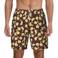 thumbnail image 2 of Picia Cute Small Farm Birds pattern Mens Swim Trunks with Compression Liner Stretch Beach Shorts Quick Dry with Zipper Pockets No-Chafing Board Shorts-Small, 2 of 9