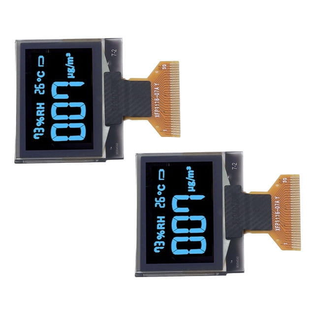 Módulo de pantalla de cristal líquido de 2 piezas, diodo emisor de luz orgánico, resolución de 128 x 64, CH1106, 30 pines, 1,3 pulgadas, MRA103‑1 (azul)