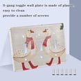 thumbnail image 3 of Yayeee Toggle Light Switch Wall Plate 2-Gang 4.56"x4.48" Decorative Outlet Cover, Winter Geese, 3 of 7