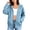 Light Blue, variant on CBASIHI Womens Zip Up Hoodies with Pockets- Drop Shoulder Casual Trendy Fall Long Sleeve Oversized Sweatshirts Light Blue Size S