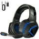 thumbnail image 1 of Ecomoment Audífonos Gamer Inalámbricos 2.4G y Bluetooth 5.2 con Micrófono, Cable 3.5mm para PS5, Xbox, Switch, PC, Mac. Batería 40H, Negro/Azul, 1 of 7