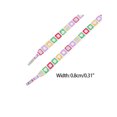 thumbnail image 3 of INSPIRE CHIC Colorful Heart Square Print Flat Shoelaces for Sneakers 1 Pair White 100cm/39.4", 3 of 4