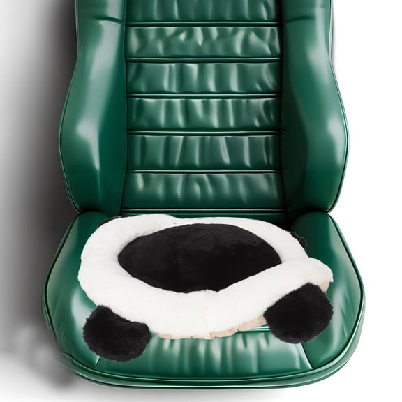 AURARMLET Soft Panda Plush Car Seat Cushion for Drivers, Comfortable Universal Fit Cushion Compatible with All Vehicle Seats