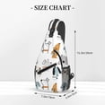 thumbnail image 2 of Lsque Puppy Pattern Cross Chest Bag Diagonally – Premium Durable Front Chest Sling with Adjustable Padded Strap, High-Capacity Storage, 2 of 8