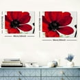 thumbnail image 6 of FUMJ -Abstract Red Pictures of Poppy Flowers Prints Canvas Art Wall Decor for Bathroom Black and Red Bedroom Pictures Contemporary Poppy Canvas Decor 20x16inch, 6 of 6