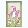 thumbnail image 4 of Metal Light Switch Plate Cover Antique Floral Hummingbird Home Sketch Green FLW099, 4 of 13