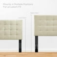 thumbnail image 6 of Modway Paisley Tufted Full/Queen Performance Velvet Headboard in Ivory, 6 of 9