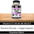 thumbnail image 5 of Kaya Naturals Hair Skin Nail Capsules with Biotin | Hair and Skin Vitamins, Vitamin D Vitamin B-12 A Folic Acid Support, Hair Support Vitamin Supplement for Hair Skin Nails- 30 Count Capsules, 5 of 5