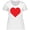 AA-White, variant on Inktastic Red Heart Women's Plus Size T-Shirt