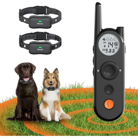 Collar inalámbrico para vallas y adiestramiento para perros Htcuto X3 para 2 perros