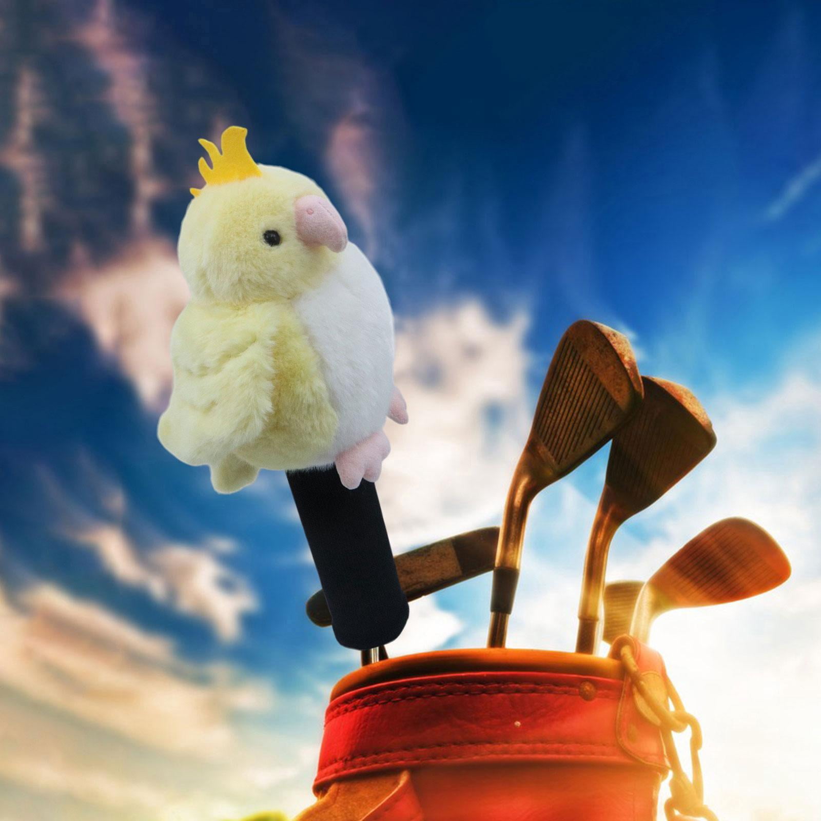 DimyFew Parrot Driver Head Cover Protection Sleeve Novelty Protector Cute Golf Headcover Yellow
