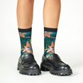 thumbnail image 4 of Fuzoiu Hawaiian Style Print Kids Socks For Boys Girls,Grip Crew Socks with Non Slip,Lightweight Stretch Crew Socks,Toddlers Crew Boot Socks, 4 of 5