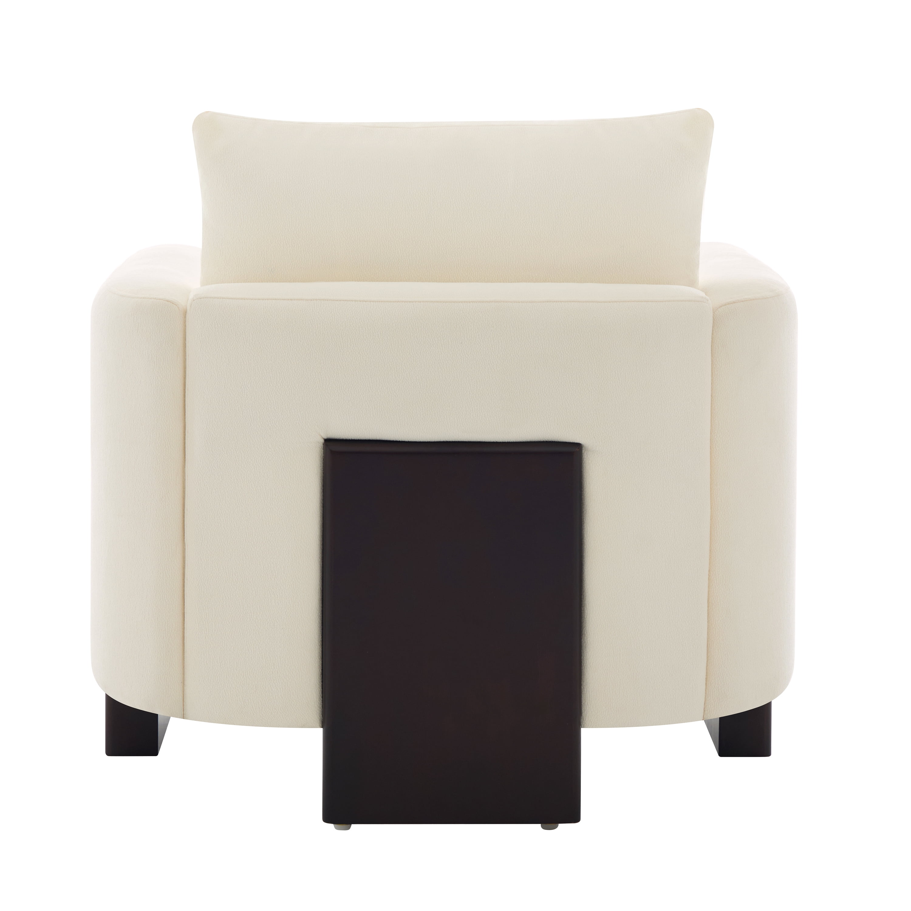 Euroco Mid Century Modern Accent Chair,Upholstered Armchair Single Sofa with Rubber Wood Legs,Comfy Reading Chair for Bedroom, Living Room,Office,Beige