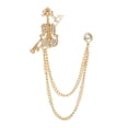 thumbnail image 4 of Broche de solapa Yuyangstore Cadenas colgantes para hombres Dorado, 4 of 8