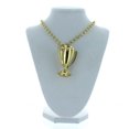 thumbnail image 3 of 12 Metallic Gold Trophy Necklaces Party Favor Award, 3 of 3