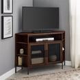 thumbnail image 2 of Maverick 48" Porte-Tv en Maille Industrielle d'Angle en Noyer Foncé, 2 of 4