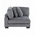 thumbnail image 6 of Modern Gray Corduroy Fabric Modular Corner Seat for Living Room, 45"x45"x34.5"H, Plywood Frame with Adjustable Parts, 6 of 14