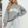 thumbnail image 2 of successthop Oversized Mama Sweatshirt for Women Crewneck Long Sleeve Tops Casual Pullover Sweater Letter Outwear 2XL, 2 of 3