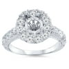 Pompeii3 1ct Halo Diamond Engagement Ring Setting 14K White Gold