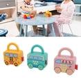 thumbnail image 3 of Número de Bloqueo de Aprendizaje, Bloqueos de Aprendizaje de Niños Discriminación del color del Automóvil Deslizante Con Claves para Niños Pequeños, 3 of 7