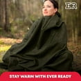 thumbnail image 6 of Military Wool Blanket 80% Wool - Warm, Washable, Perfect for Outdoors, Camping, Picnics, Travel, Car & Bushcraft Emergency Blanket, 96" x 66", 5 lbs. - Grey – Twin Size, 6 of 7