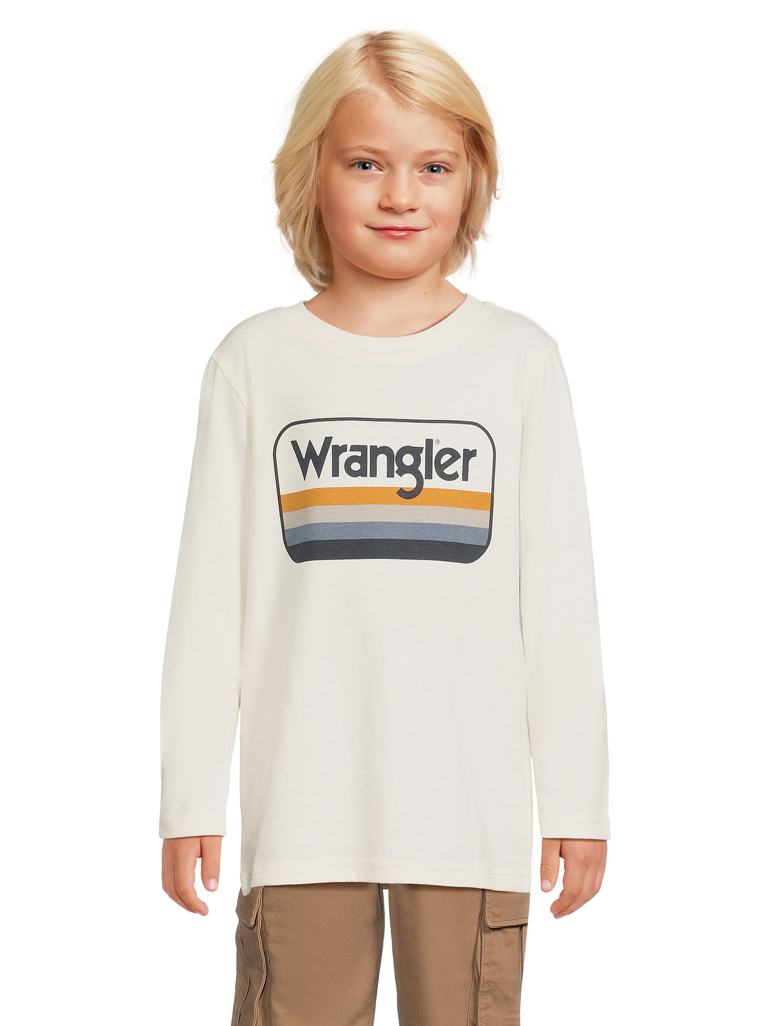 Wrangler Boys Long Sleeve Raglan and Graphic Tee, 2-Pack, Sizes 4-18 & Husky - image 2 of 5