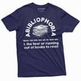 thumbnail image 4 of Book Lover shirt Abibliophobia fear of running out of books to read shirt Books Library T-shirt, 4 of 7