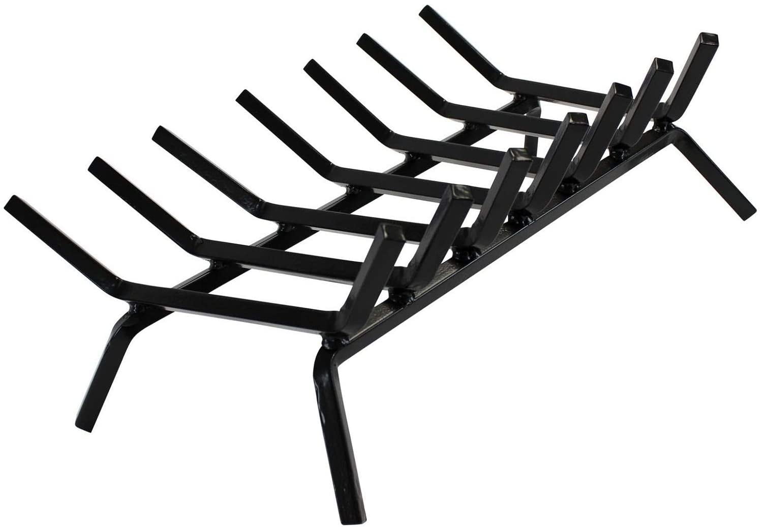 INNO STAGE Wrought Iron Fireplace Log Grate, 21 Inch Heavy Duty Steel