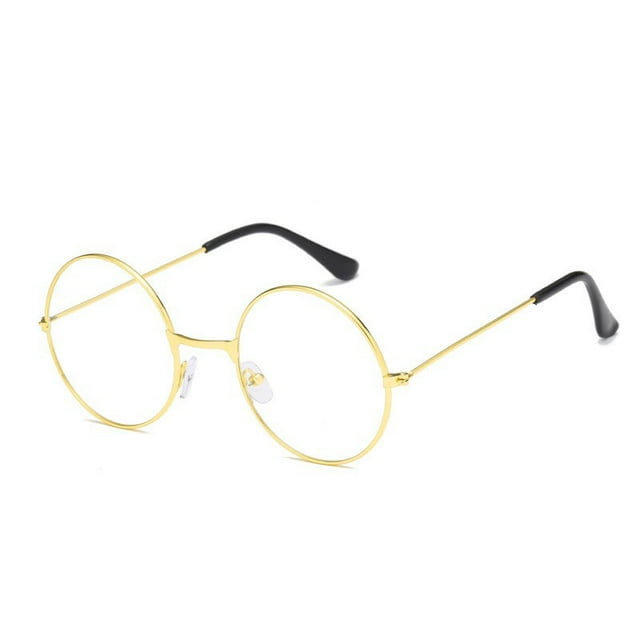 Gafas de estudiante con montura redonda retro, estilo coreano, modernas, redondas y planas de metal, para hombres y mujeres