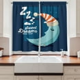 thumbnail image 2 of Ambesonne Saying Kitchen Curtains, Bedtime Sleep Moon, 55"x39", Multicolor, 2 of 3