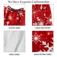 thumbnail image 4 of luoweisi Men's Beach Shorts Quick Dry Swim Trunks with Mesh Lining Christmas Snowflakes L, 4 of 5