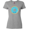 thumbnail image 3 of Inktastic Blue Donut Women's T-Shirt, 3 of 5