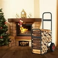 thumbnail image 7 of Firewood Log Cart, Heavy Duty Wood  / 10.5’’ Large All-terrain Wheels, Outdoor/Indoor Fire Wood Rack Storage Mover Rolling Dolly Hauler for Fire Pit Patio Garden, 7 of 7