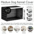 thumbnail image 4 of Sweet Jojo Designs Boho Hatch Black and White Dog Crate Kennel Cover 36in., 4 of 6