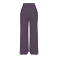 thumbnail image 5 of RYRJJ Wide Leg Palazzo Pants for Women - Casual Soft High Waist Lounge Pants Loose Comfy Flowy Dance Trousers(Gray,XXL), 5 of 6