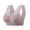 Pink & Purple, variant on rygai Lady Bra Solid Color Wireless Lace See-through Hollow Out Push Up V Shape Back No Constraint Padded Brassiere Female Garment,Black,One Size