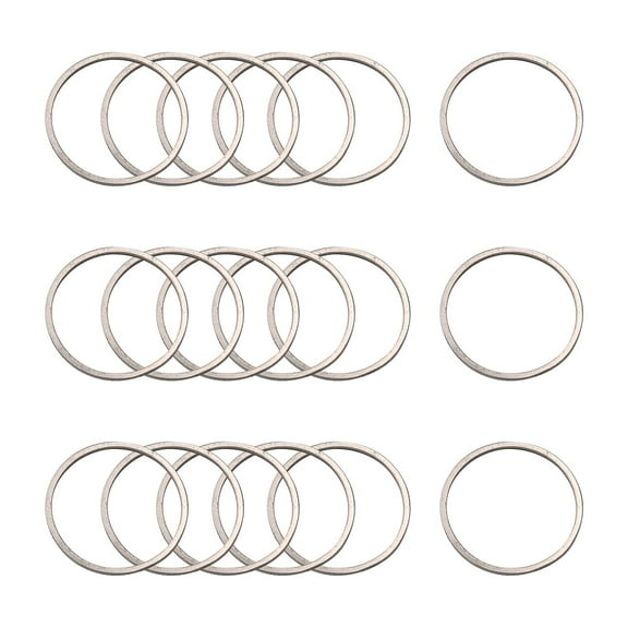 Non-Tarnish 304 Stainless Steel Linking Ring Ring Stainless Steel color 25x0.8mm