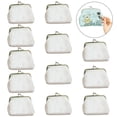 thumbnail image 1 of 12PCS Kids Coin Purse Blank DIY Painting Canvas Coin Pouch Change Purse Coin Bag, 1 of 10