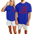 thumbnail image 3 of Casual Printed Short Sleeve Crew Neck Loose Fit Tee For And, 3 of 4