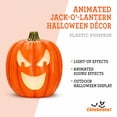 thumbnail image 3 of Way To Celebrate Animated Jack-o'-Lantern Halloween Decor Pumpkin, 22 in, Plastic, 3 of 10